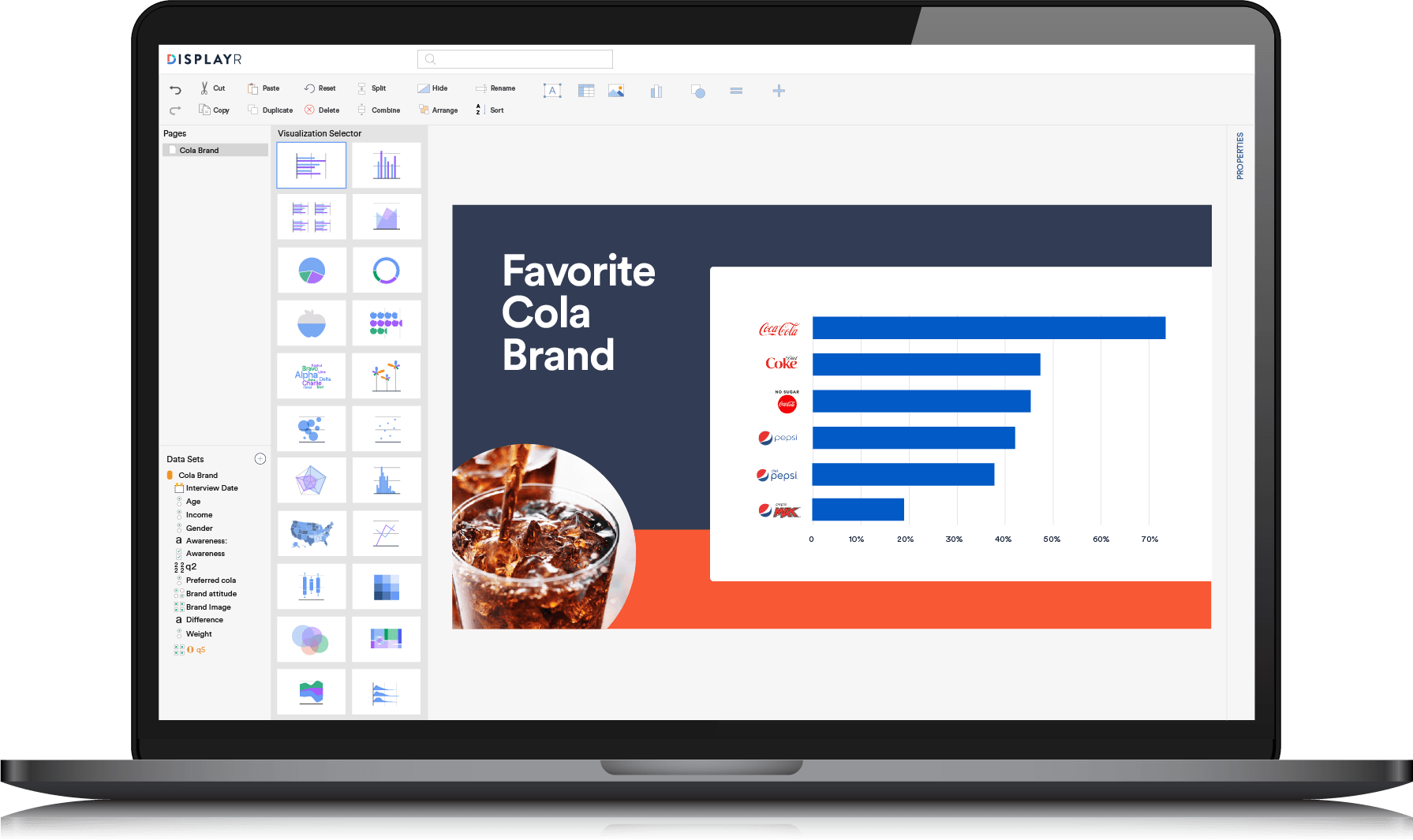 Bar Graph Maker in Displayr