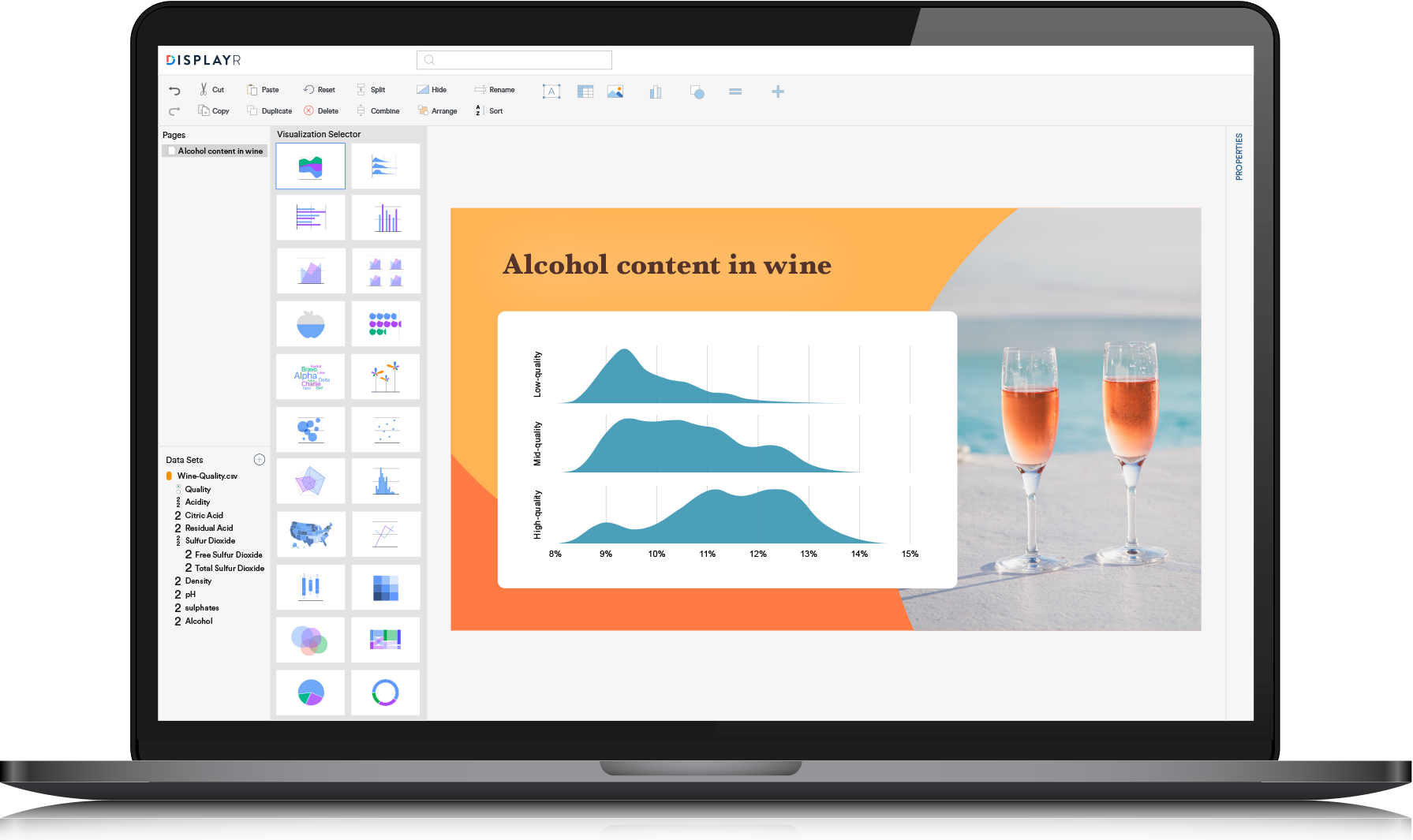 Density Plot Generator in Displayr